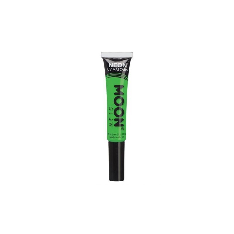 Mascara de ojos verde UV neon