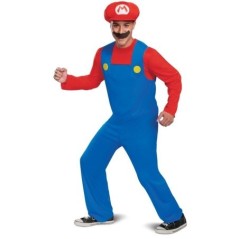 Disfraz Adulto Nintendo Super Mario Lujo talla L XL 192995108455 108459D 15L