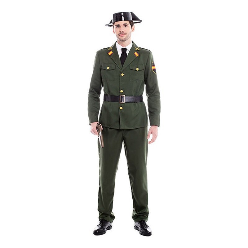 Disfraz Guardia Civil bandera españa para hombre