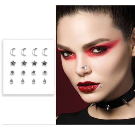Piercing falso plata con adhesivo 8434077159101 15910