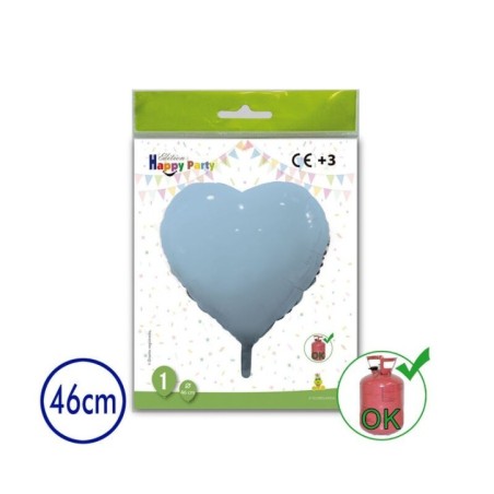 Globo corazon foil 46 cm helio o aire 8429412046307 201 091X1