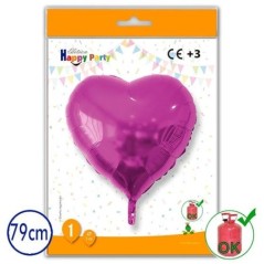 Globo corazon foil gigante 79 cm helio o aire 8429412000118 206 33X1GL