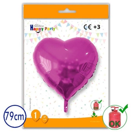 Globo corazon foil gigante 79 cm helio o aire 8429412000118 206 33X1GL