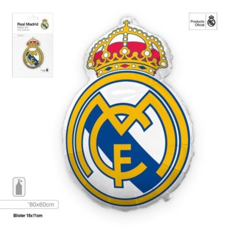 Globo escudo Real Madrid oficial helio o aire 60x57 cm 8447196135466 RM13546EF