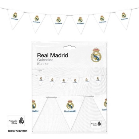 Banderin triangular Real Madrid oficial 8447196212235 RM21223EF