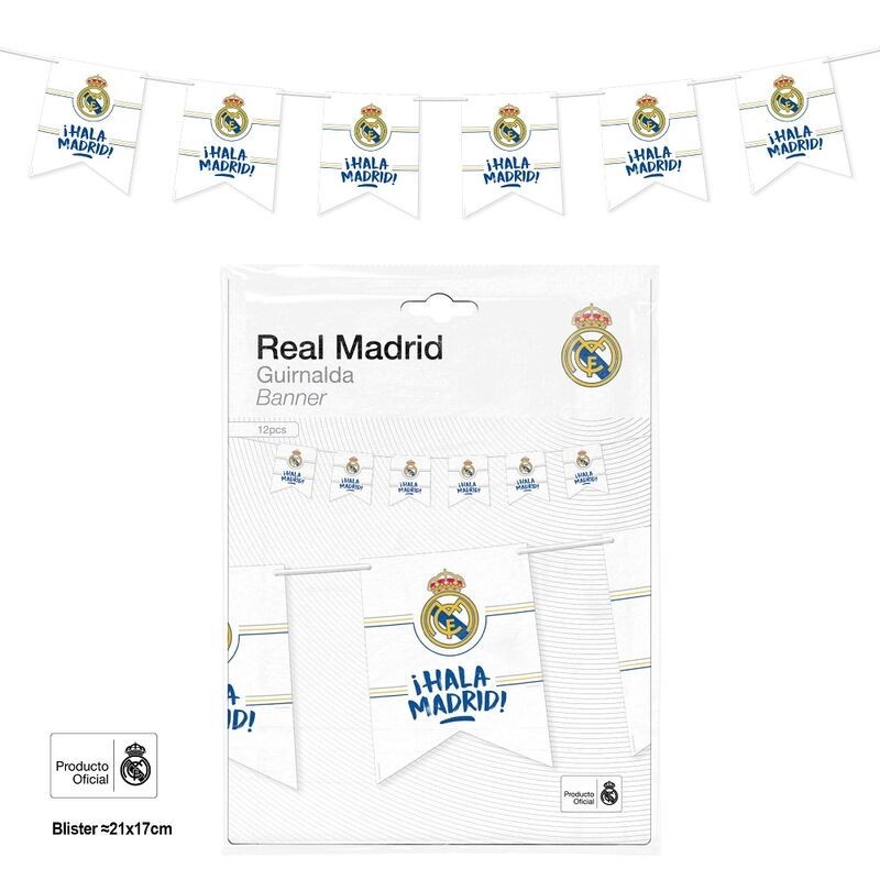 Guirnalda banderas Real Madrid oficial hala madrid
