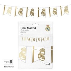 Guirnalda banderas Real Madrid oficial escudo oro 8447196212273 RM21227EF