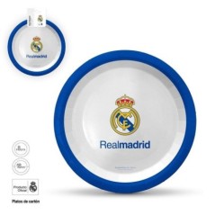 Platos Real Madrid oficial cumpleaños blancos 8 uds 18 cm 8447196340761 RM34076EF