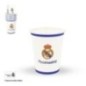 Vasos Real Madrid oficial cumpleaños blancos 8 uds