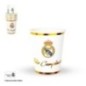 Vasos Real Madrid oficial cumpleaños blanco oro 8 uds