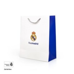 Bolsa regalo Real Madrid oficial blanca 23x18x10 cm 8447196382006 RM38200EF