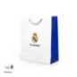 Bolsa regalo Real Madrid oficial blanca 23x18x10 cm