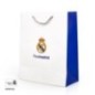Bolsa regalo Real Madrid oficial blanca 30x12x40 cm