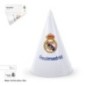 Sombreros cumpleaños Real Madrid oficial 6 uds 15 cm