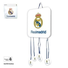 Piñata cumpleaños Real Madrid oficial blanca 35x35 cm 8447196701128 RM70112EF
