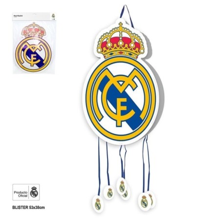 Piñata cumpleaños Real Madrid oficial escudo 48x35 cm 8447196701135 RM70113EF