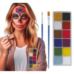 Set maquillaje 12 colores con pinceles 8434077153963 15396