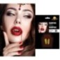 Colmillos vampiro oro con termoplastica