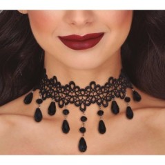 Gargantilla negra con piedras 8434077268193 26819