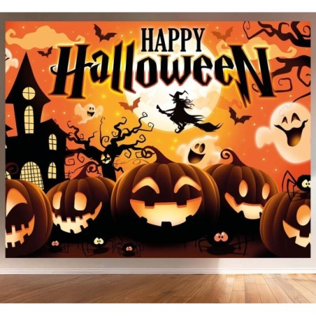 Photocall halloween talla calabazas 220x150 cm 8434077268711 26871