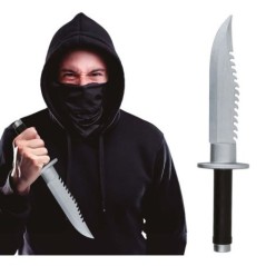 Cuchillo con sierra 33 cm realista 8434077272602 27260