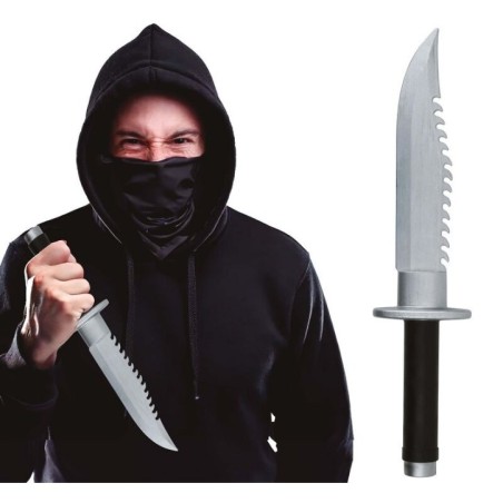 Cuchillo con sierra 33 cm realista 8434077272602 27260