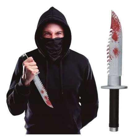 Cuchillo con sangre realista 33 cm 8434077293553 29355