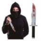 Cuchillo con sangre realista 33 cm