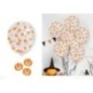Globos transparentes con confeti calabazas 10 uds