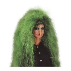 Peluca bruja verde negra 8434077480663 48066