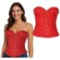Corset rojo mujer tallas