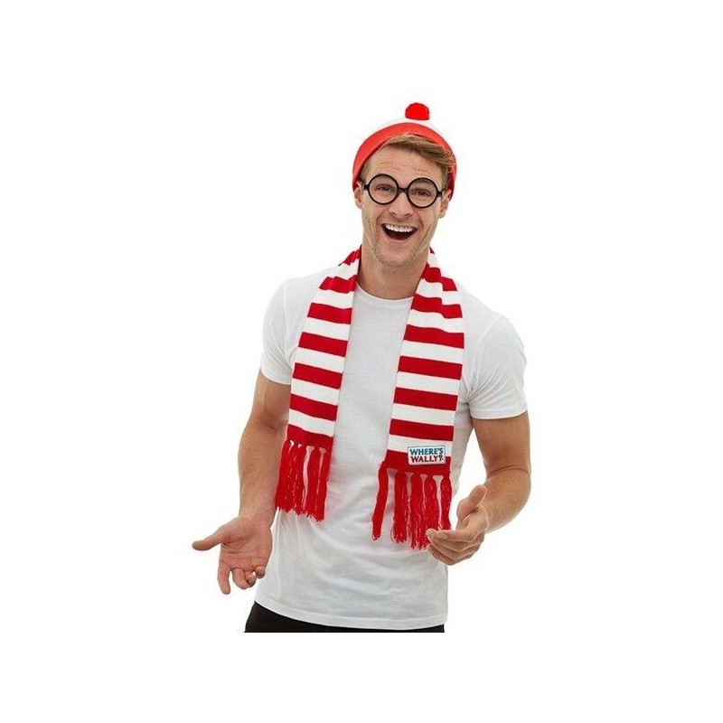 Conjunto Wally original gorro gafas y bufanda