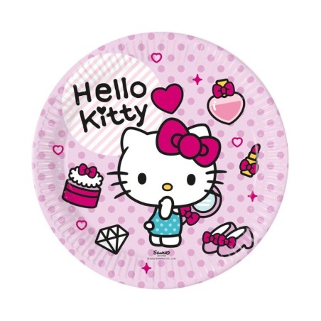 Platos Hello Kitty fashion 8 uds de 23 cm 5201184946992 94699