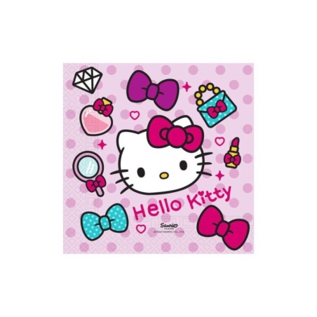 Servilletas Hello Kitty fashion 20 uds de 33 cm 5201184947012 94701