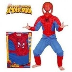 Disfraz spiderman musculoso en caja infantil talla 8 10 años 883028006175 880061 L