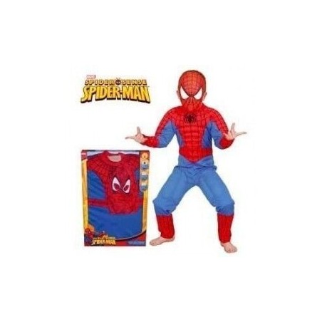 Disfraz spiderman musculoso en caja infantil talla 8 10 años 883028006175 880061 L