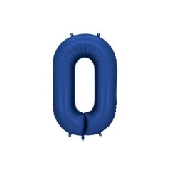 Globo Numero Azul marino foil 86 cm para helio o aire