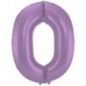 Globo Numero Lila mate foil 86 cm para helio o aire