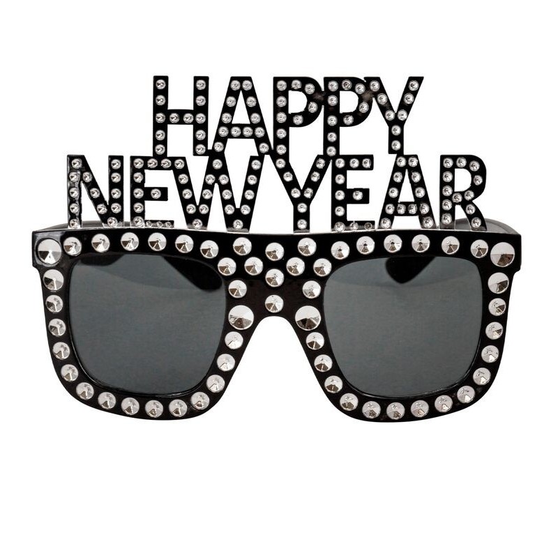 Gafas cotillon Happy New Year brillantes