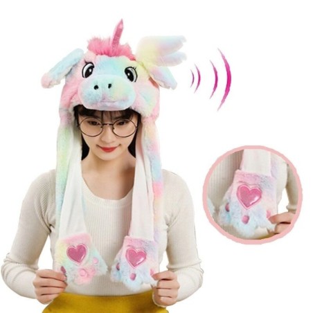 Gorro unicornio multicolor orejas moviles y con luz 8435609212882 21288CH