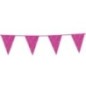 Banderin triangular fucsia glitter 6 metros