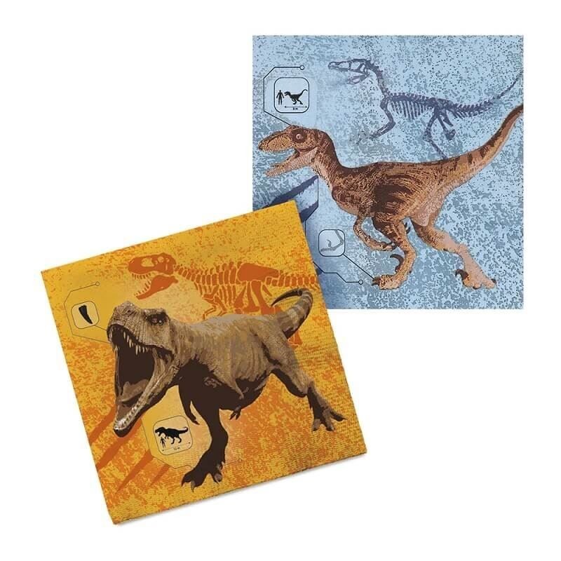Servilletas T-Rex dinosaurios 8 uds cumpleaños