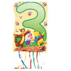 Piñata Winnie The Pooh numeros 33x46 cm -Tus disfraces