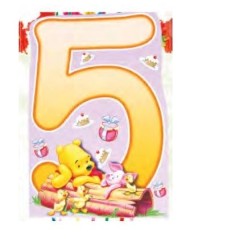 Piñata Winnie The Pooh numeros 33x46 cm -Tus disfraces