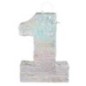 Piñata numeros plata romper 40x28x8 cm