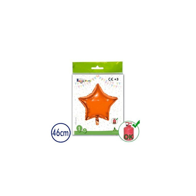 Globo estrella foil barata 46 cm helio o aire