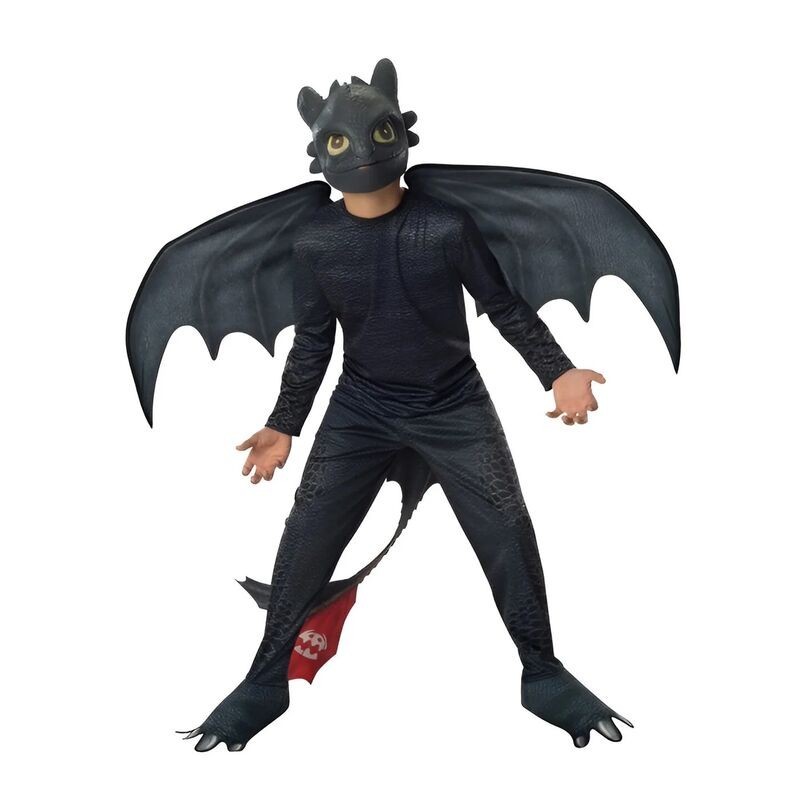 Disfraz Furia negra dragon desdentado talla 5-6 años
