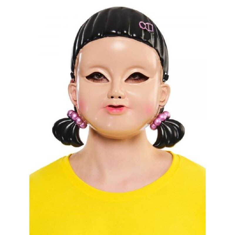 Mascara chica robot juego del calamar oficial