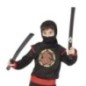 Espada Ninja roja y negra 60 cm