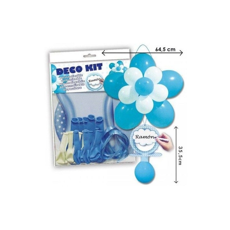 Decoracion globos kit chupete niño baby shower